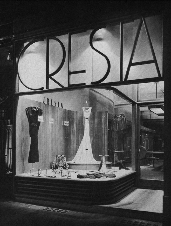 Wells Coates, negozio Cresta Silks a Londra, 1931.